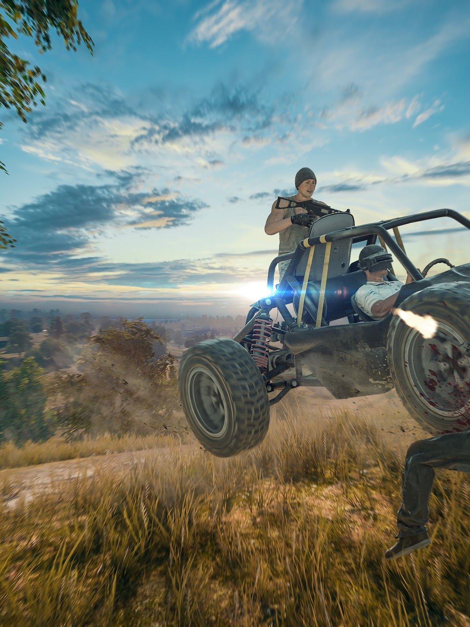 1536x2048 PUBG Buggy PlayerUnknown's Battlegrounds 4K Wallpaper