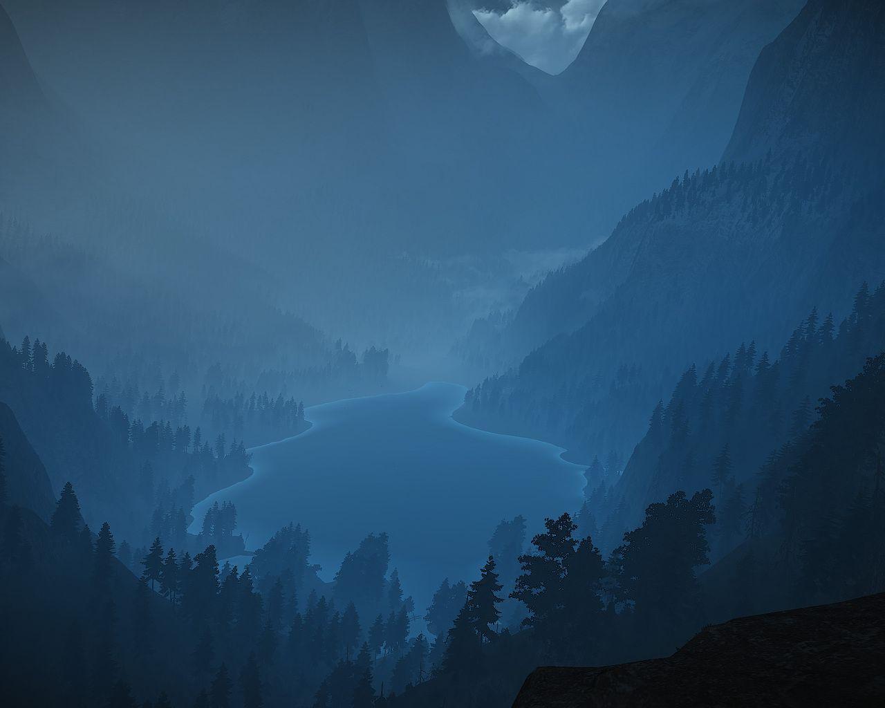 1280x1024 Foggy Lake Minimalism Landscape 1280x1024 Resolution HD 4k Wallpaper, Image, Background, Photo and Picture