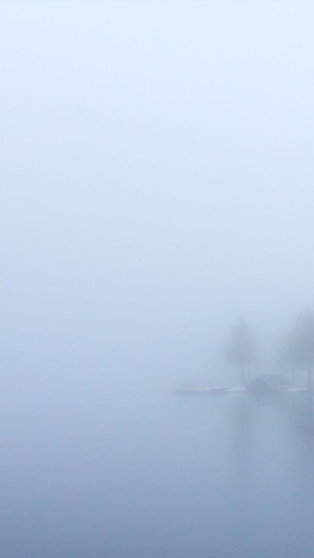 1080x1920 Foggy Lake Cottage iPhone 6 Plus HD Wallpaper HD