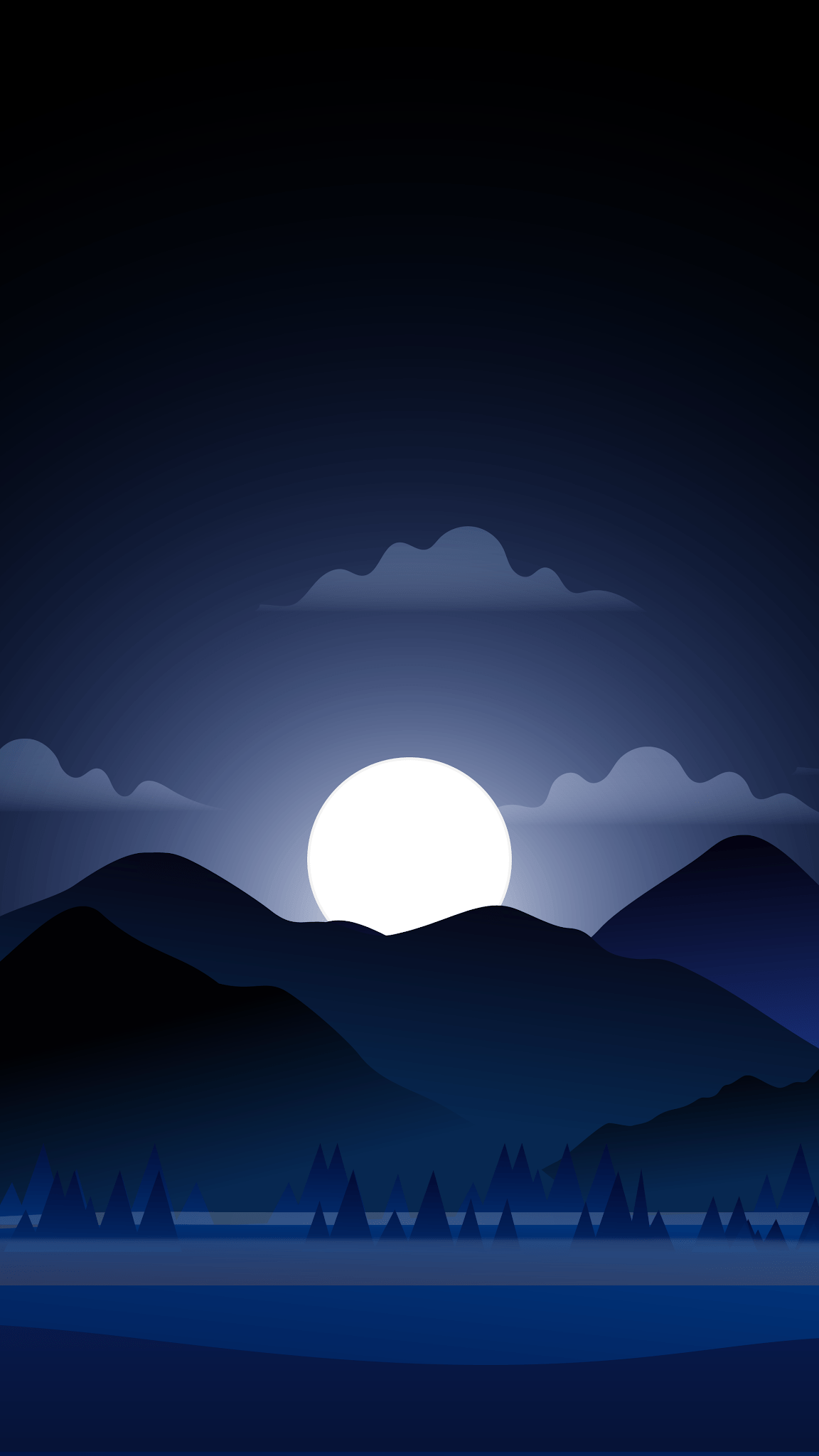 1152x2048 Phone wallpaper HD night landscape