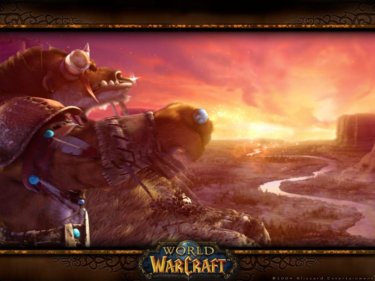 1280x960 Tauren At Sunset Of WarCraft / Good