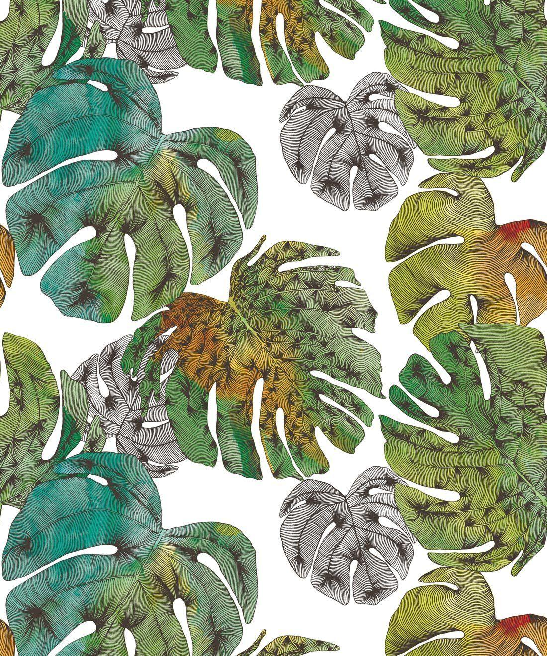 1100x1318 Monstera Wallpaper, Fill your walls with a lush tropical vibe