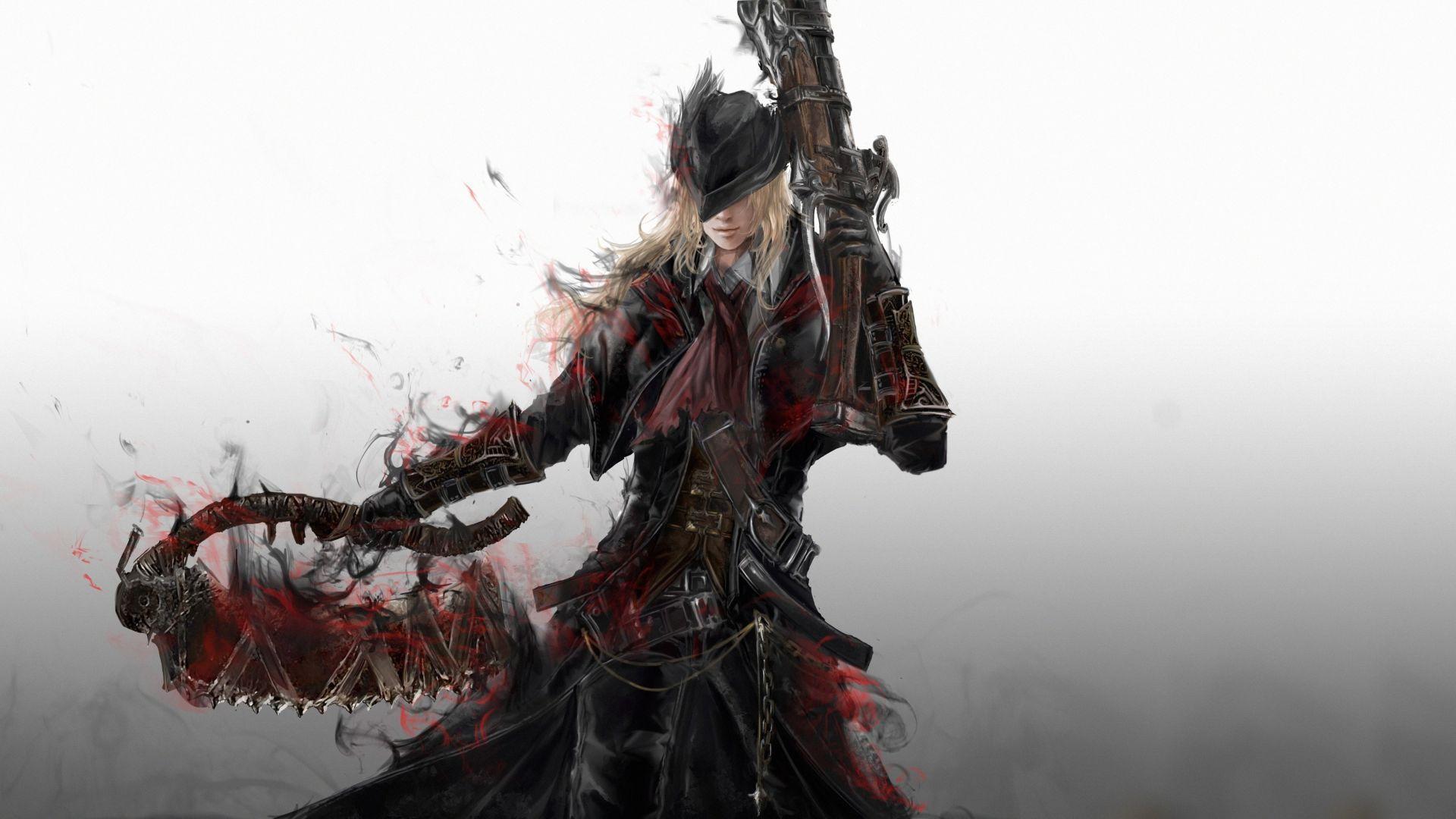 1920x1080 Desktop wallpaper video game, warrior, bloodborne, art, HD image, picture, background, 9d707e