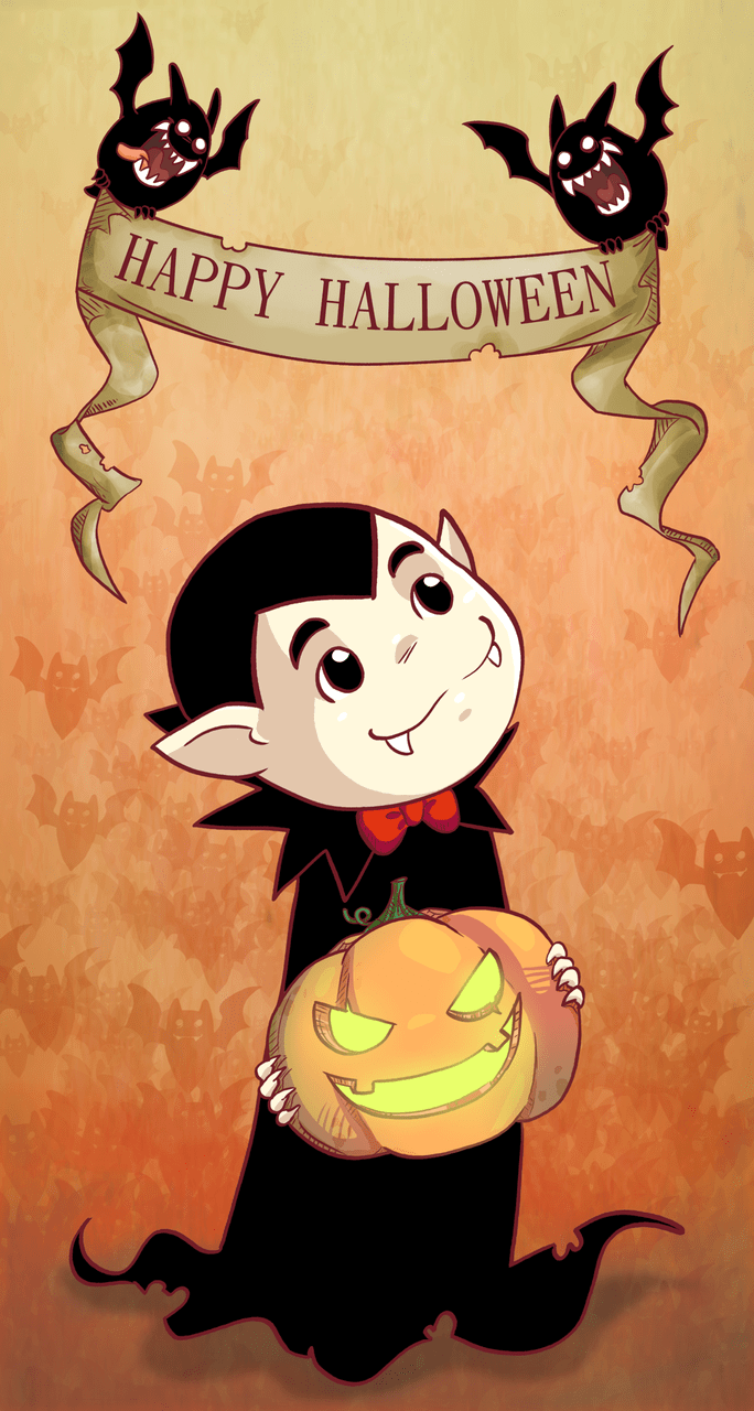 684x1280 Cute Dracula on weheartit. Halloween wallpaper cute, Halloween screen savers, Halloween wallpaper background