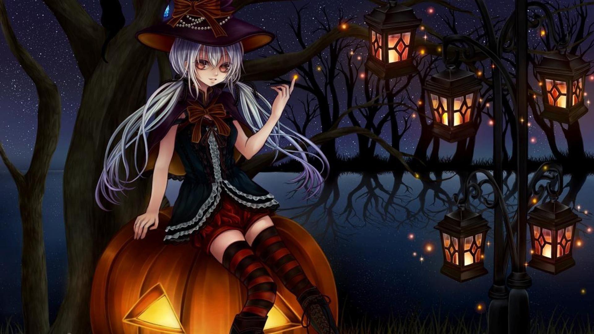1920x1080 Halloween Vampires Anime Wallpaper