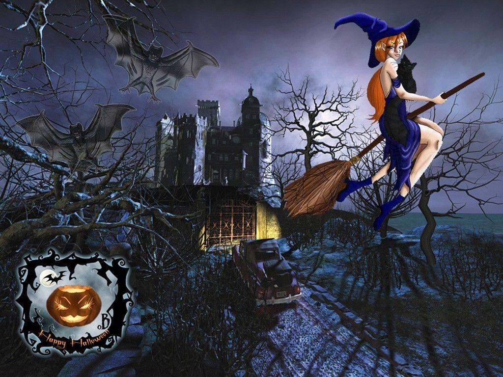 1024x768 Animated Halloween Wallpaper