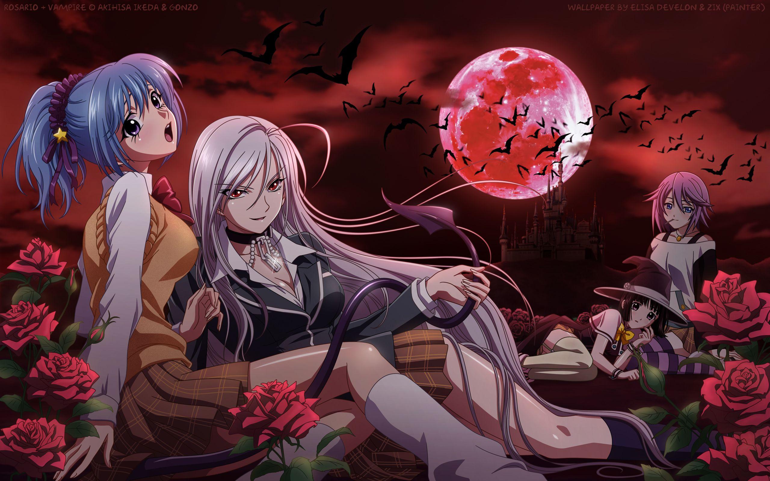 2560x1600 Halloween Anime Vampire Wallpaper
