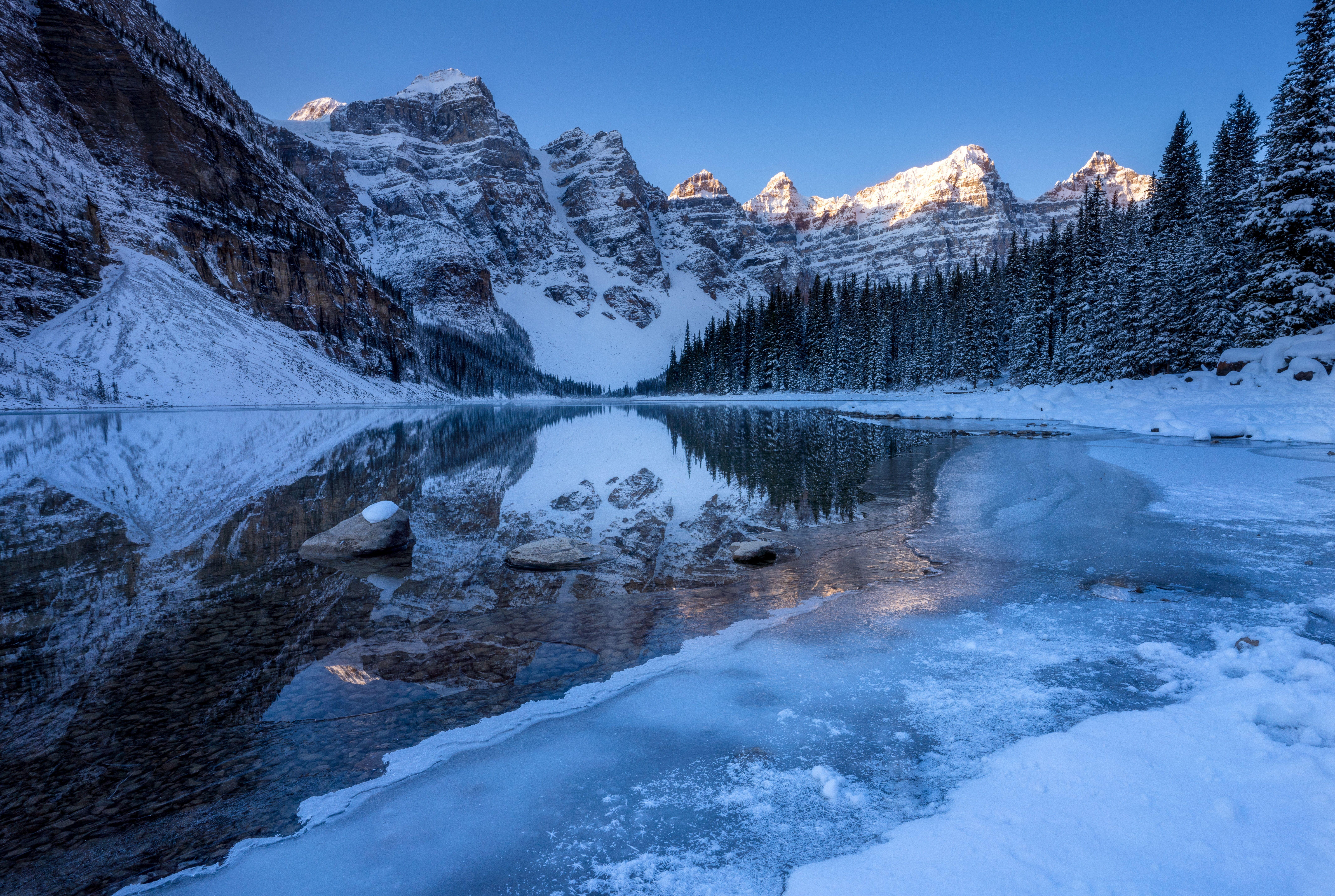 8579x5760 Moraine Lake in Banff National Park. (Photo credit to Perry Kibler) [8579 x 5760]: wallpaper