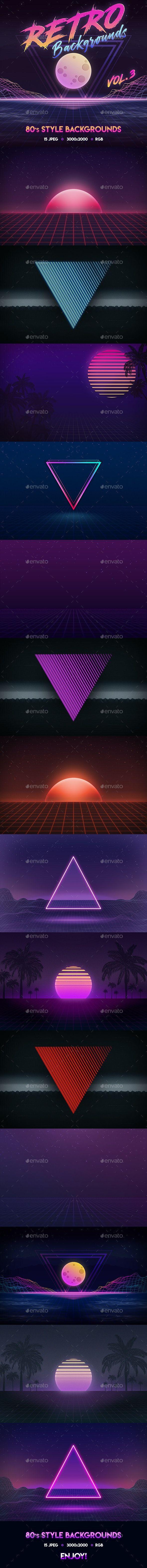 590x6280 80s Retro Background vol.3