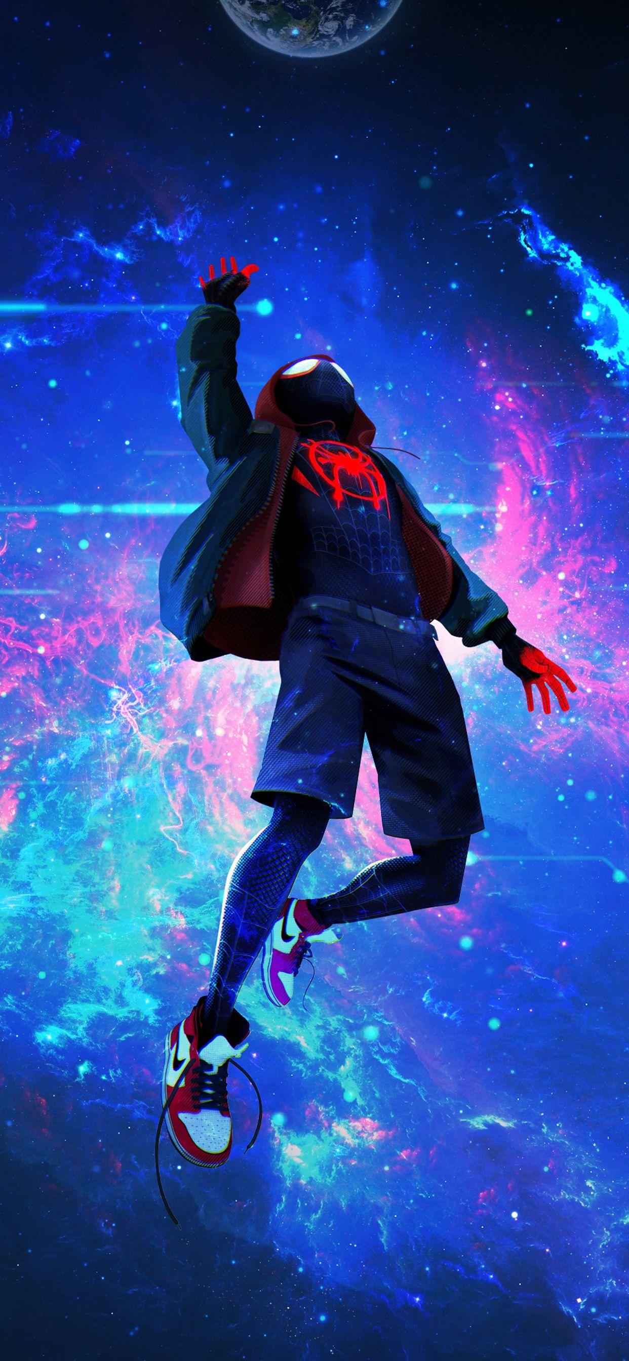 1242x2688 Miles Morales Phone Background .