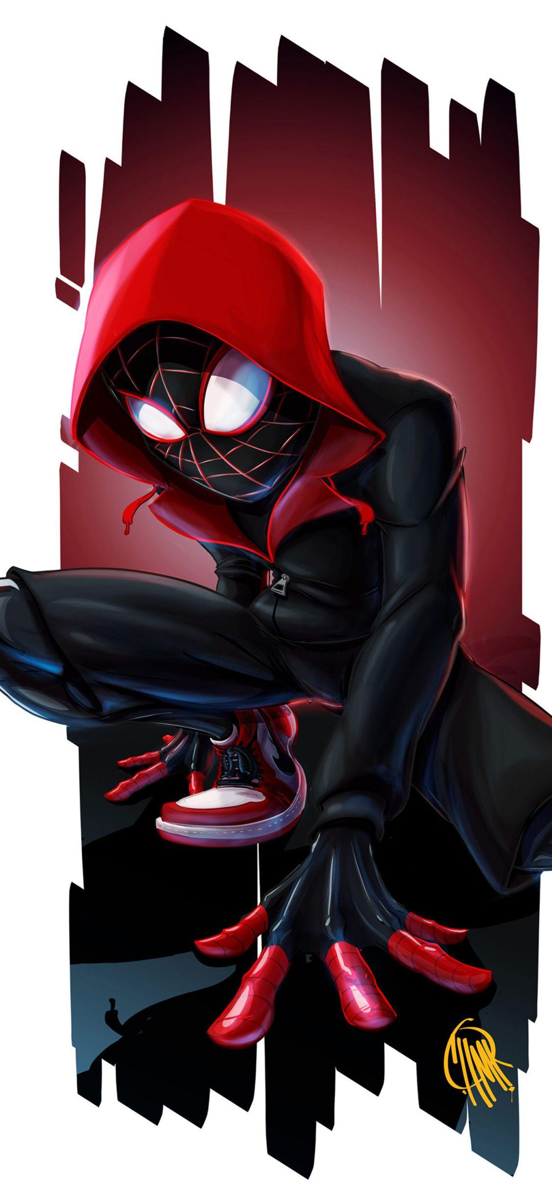 1125x2436 Spiderman Miles Morales Art 4k iPhone XS, iPhone iPhone X HD 4k Wallpaper, Image, Background, Photo and Picture