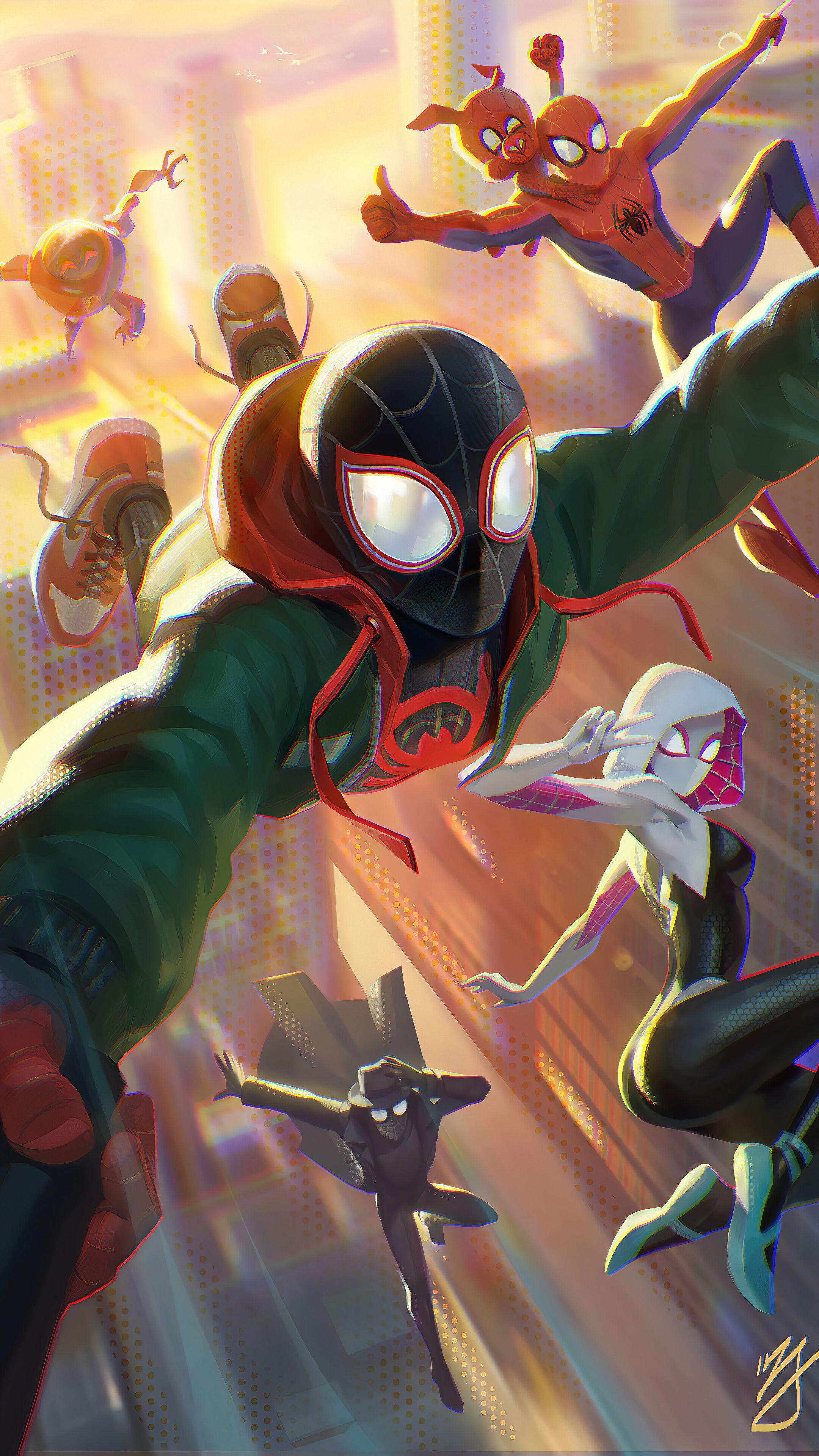 2160x3840 Celebrity Rumor: Spider Man Miles Morales Phone Wallpaper : HD Wallpaper Illustration Of Spider Man Falling Down Miles Morales Spider Man Into The Spider Verse Wallpaper Flare / This frees up the