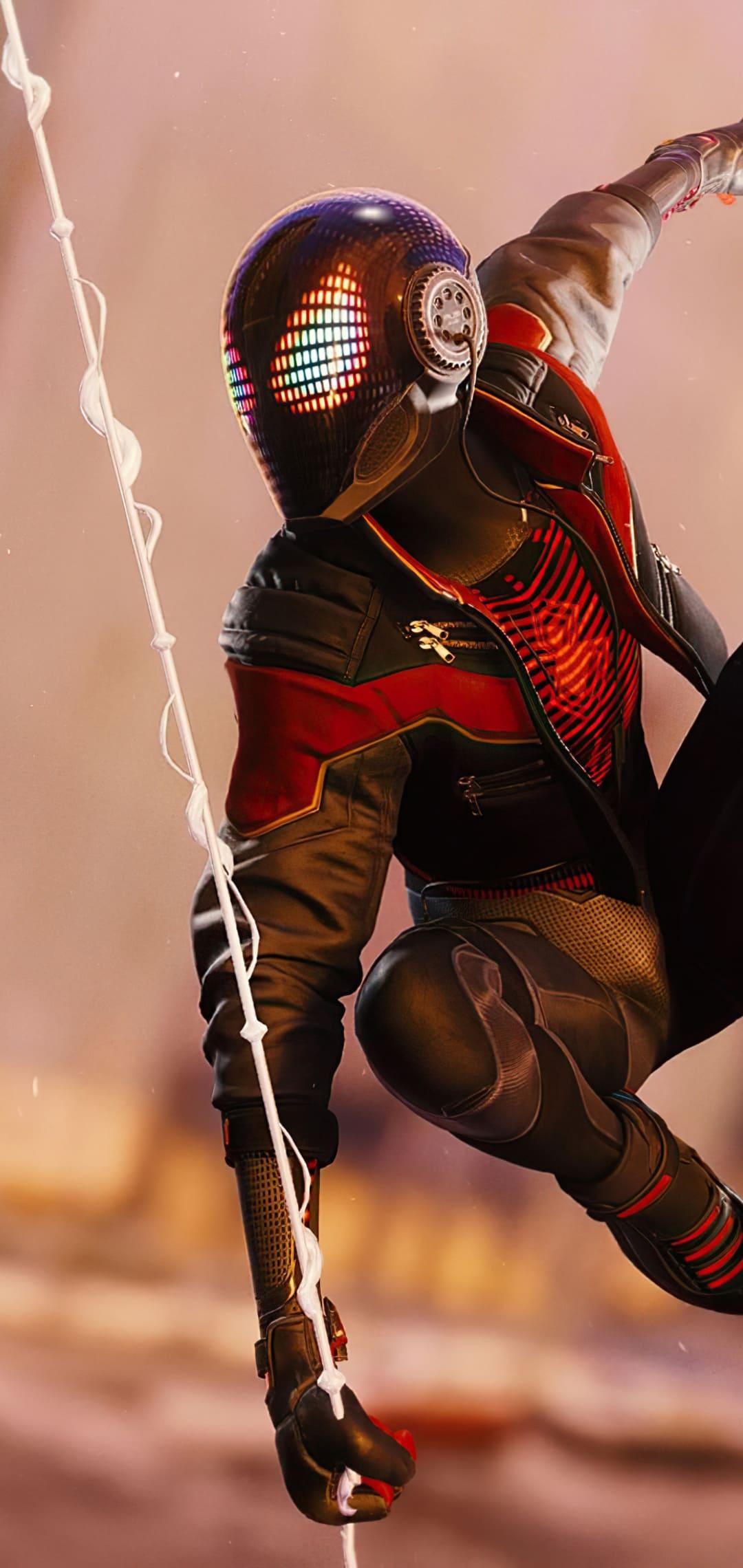 1080x2280 Spider Man Miles Morales Wallpaper: High Quality Background Download