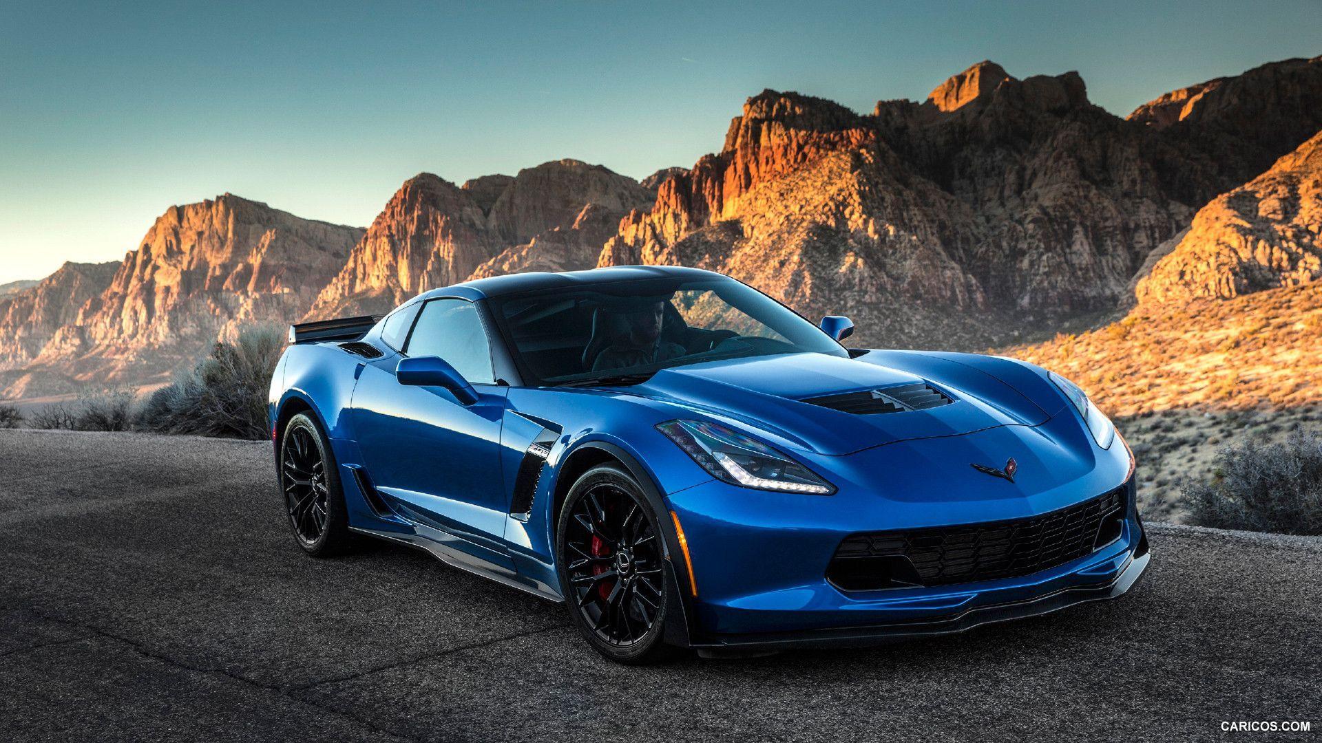 1920x1080 Blue Corvette Wallpaper