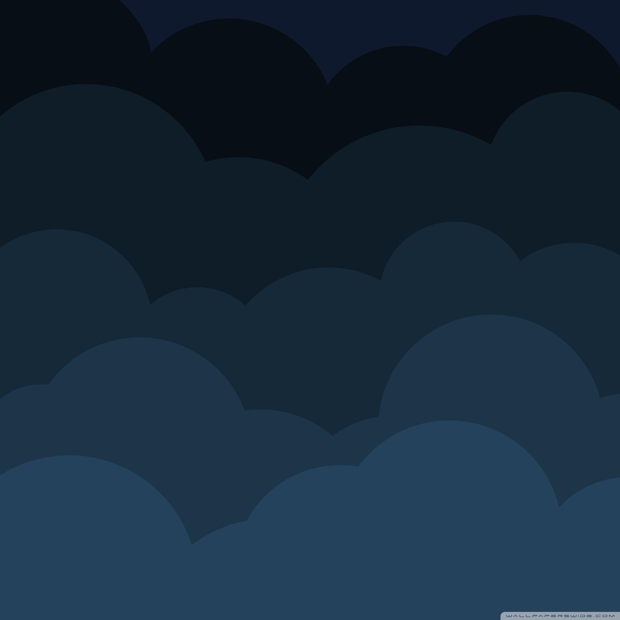 2048x2048 Dark Cartoon Clouds Ultra HD Desktop Background Wallpaper for 4K UHD TV : Tablet
