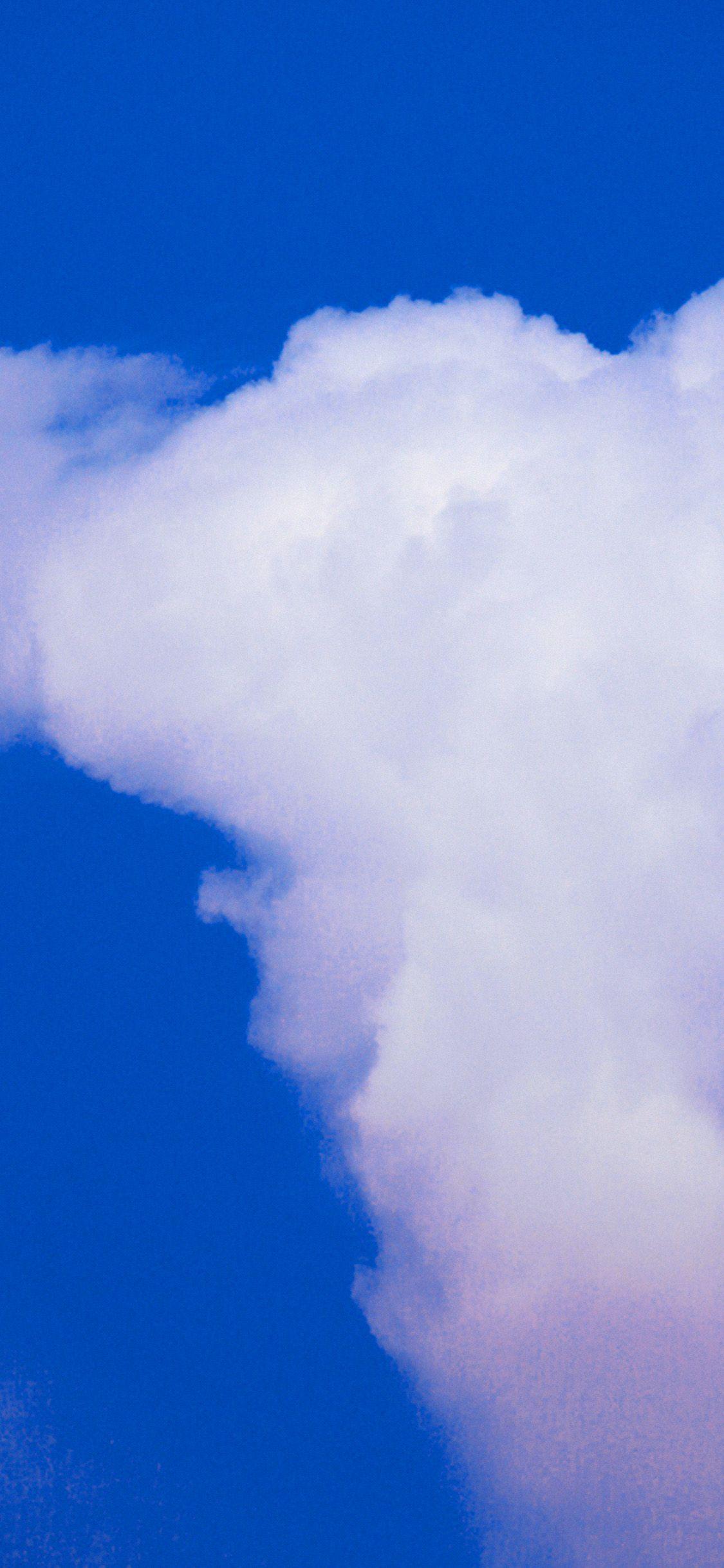 1125x2436 Sky Pink Art Cloud Nature Blue Wallpaper