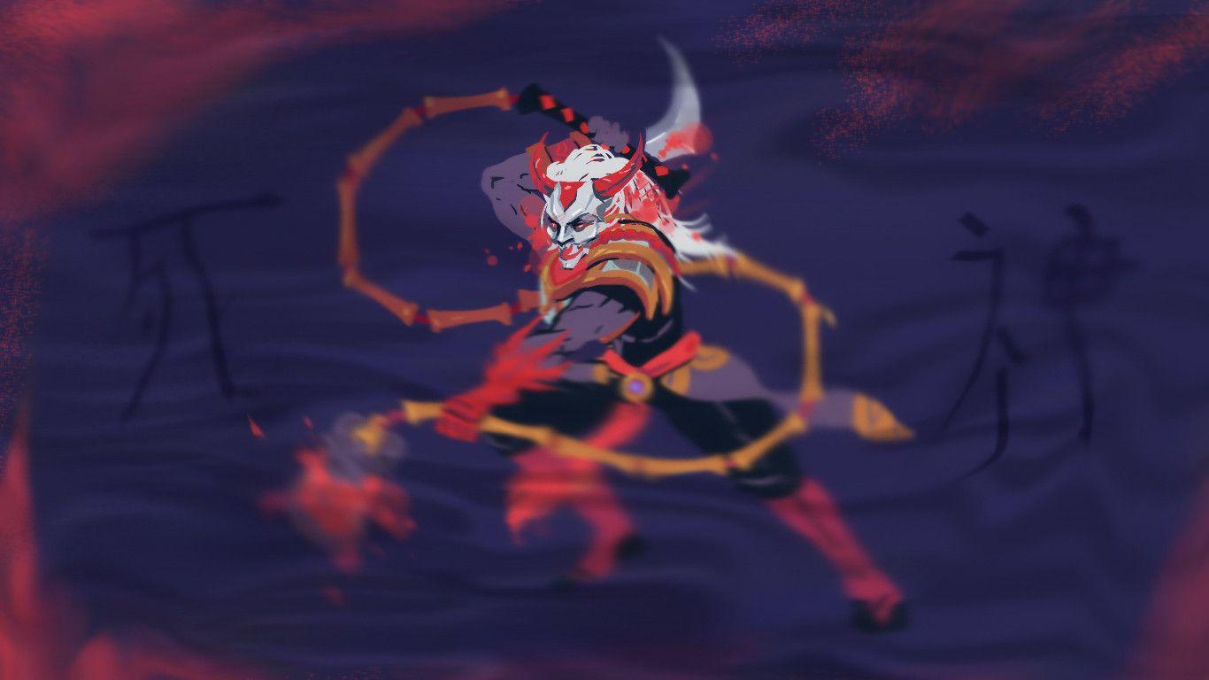 1366x768 I drew Bloodmoon Elise