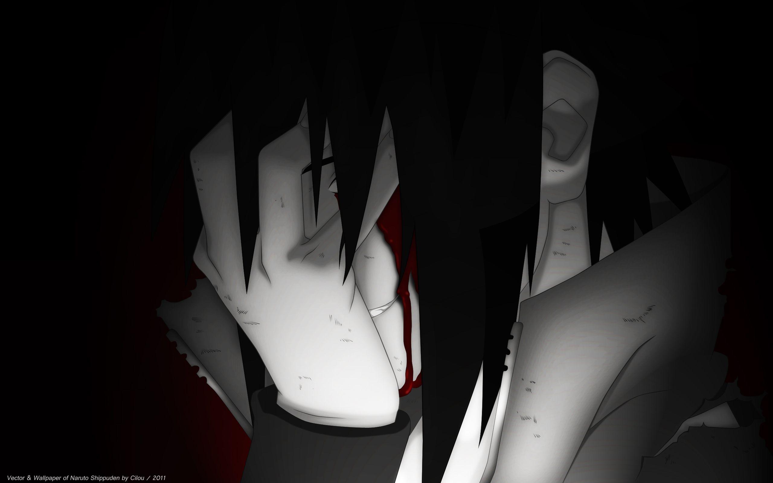 2560x1600 naruto, Dark, Blood Wallpaper HD / Desktop and Mobile Background
