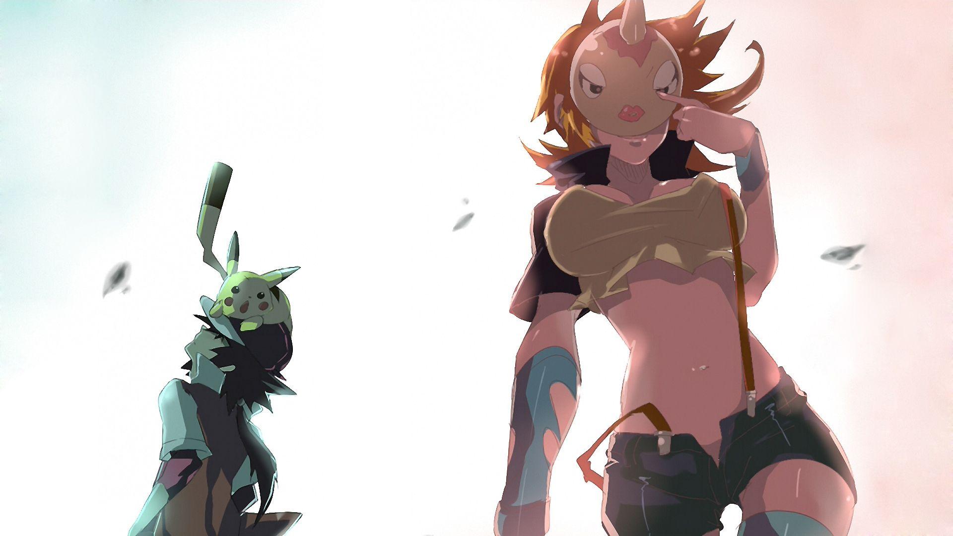 1920x1080 pokemon pikachu misty pokemon ash character masks 1920x1080 wallpaper