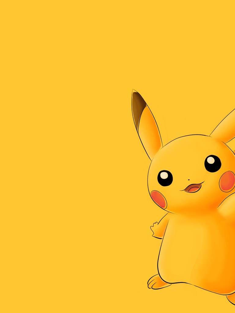 768x1024 Free download Pikachu Wallpaper A yellow wallpaper with Pikachu on it [1280x1024] for your Desktop, Mobile & Tablet. Explore Pokemon Pikachu Wallpaper. Pichu Wallpaper, HD Pikachu Wallpaper, Cute Pikachu Wallpaper