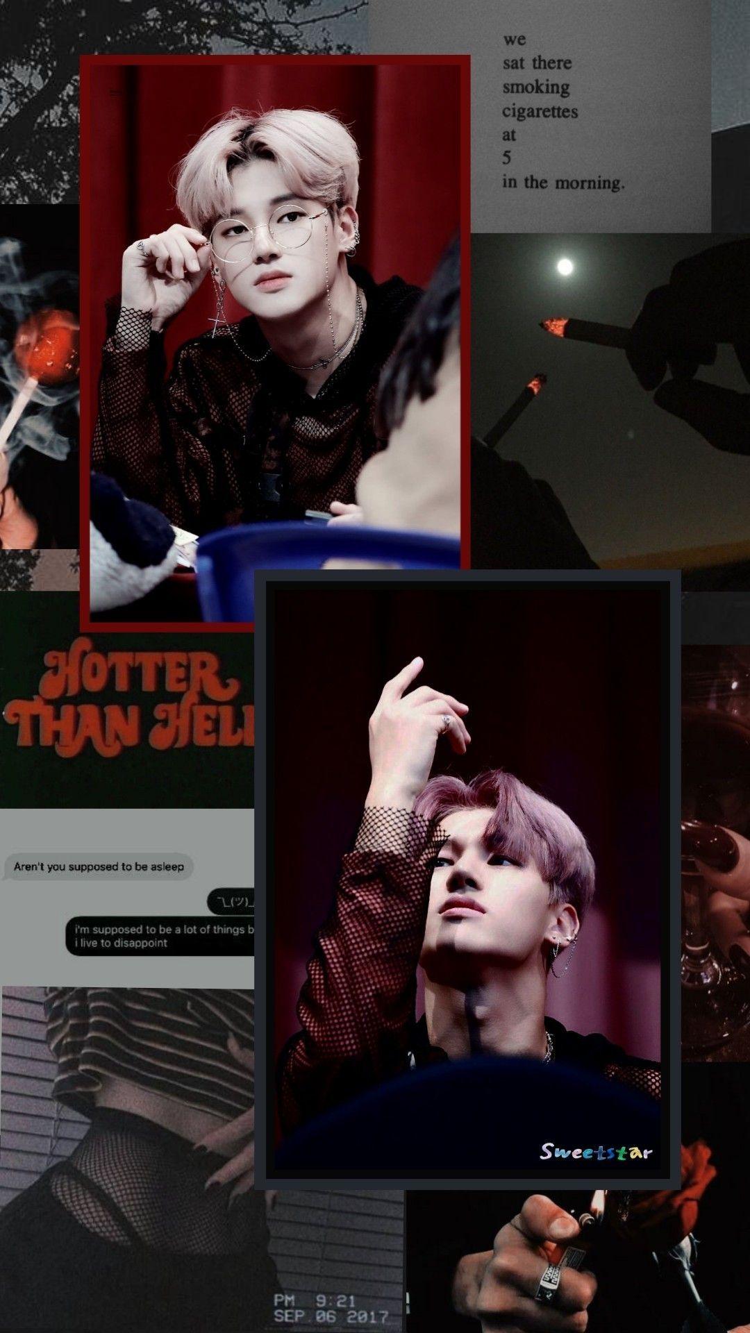 1080x1920 Wooyoung Ateez wallpaper. Dark aesthetic, Dark wallpaper, Wallpaper
