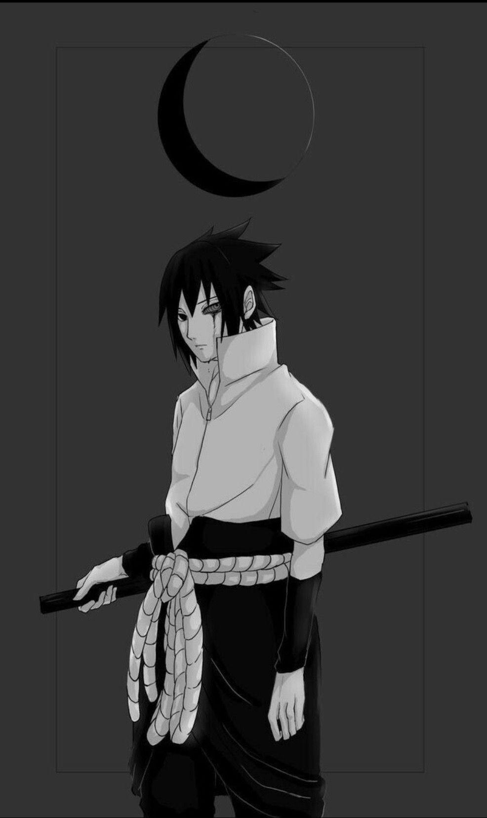 986x1655 Naruto Black And White Wallpaper iPhone