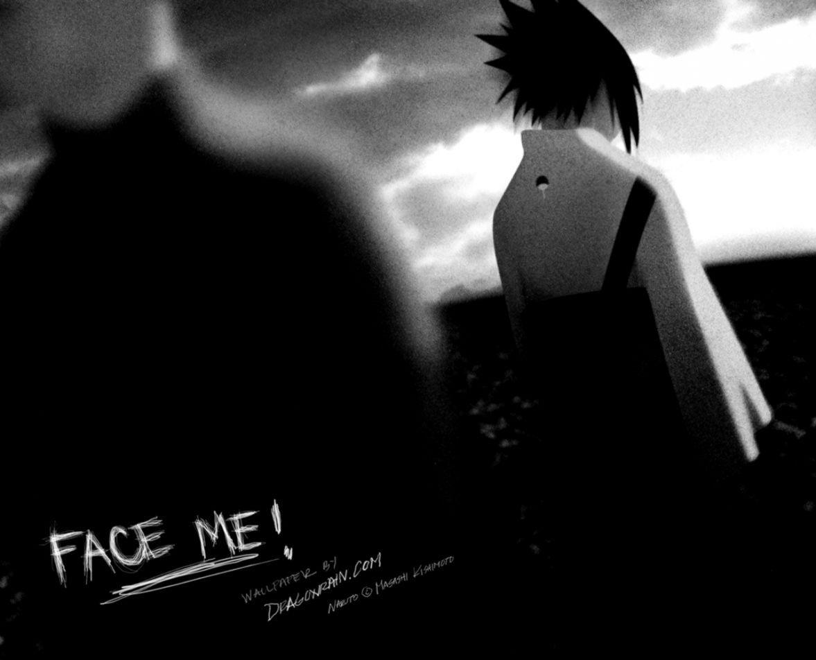 1177x952 Naruto And Sasuke Wallpaper Black And White