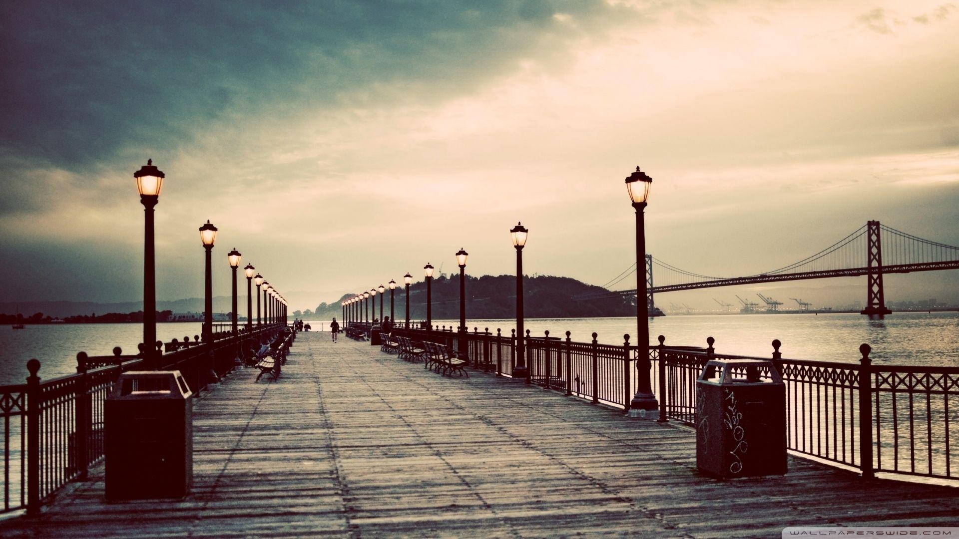 1920x1080 Pier Vintage Ultra HD Desktop Background Wallpaper for 4K UHD TV