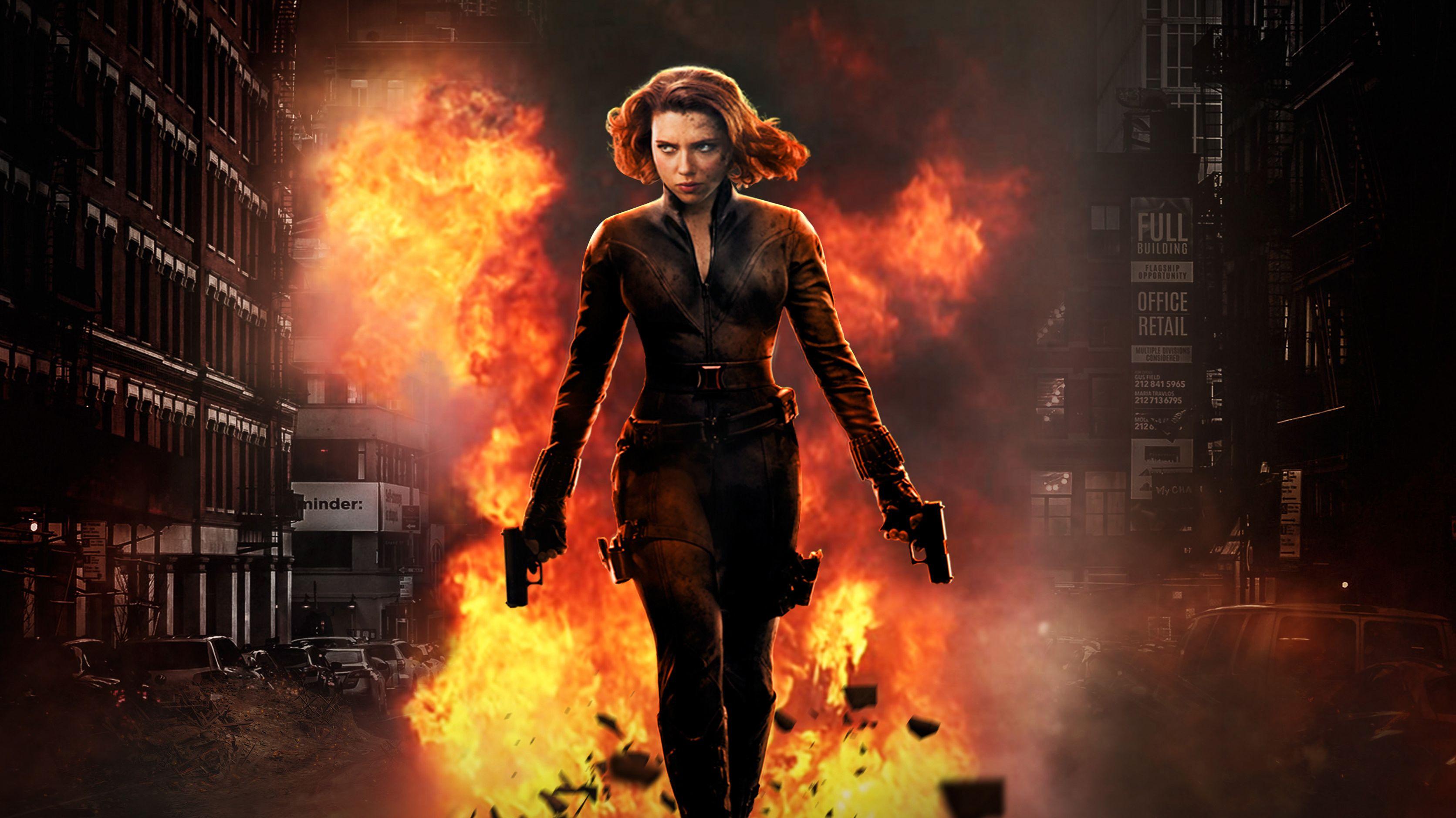 3343x1880 Black Widow In Action, HD Superheroes, 4k Wallpaper, Image, Background, Photo and Picture