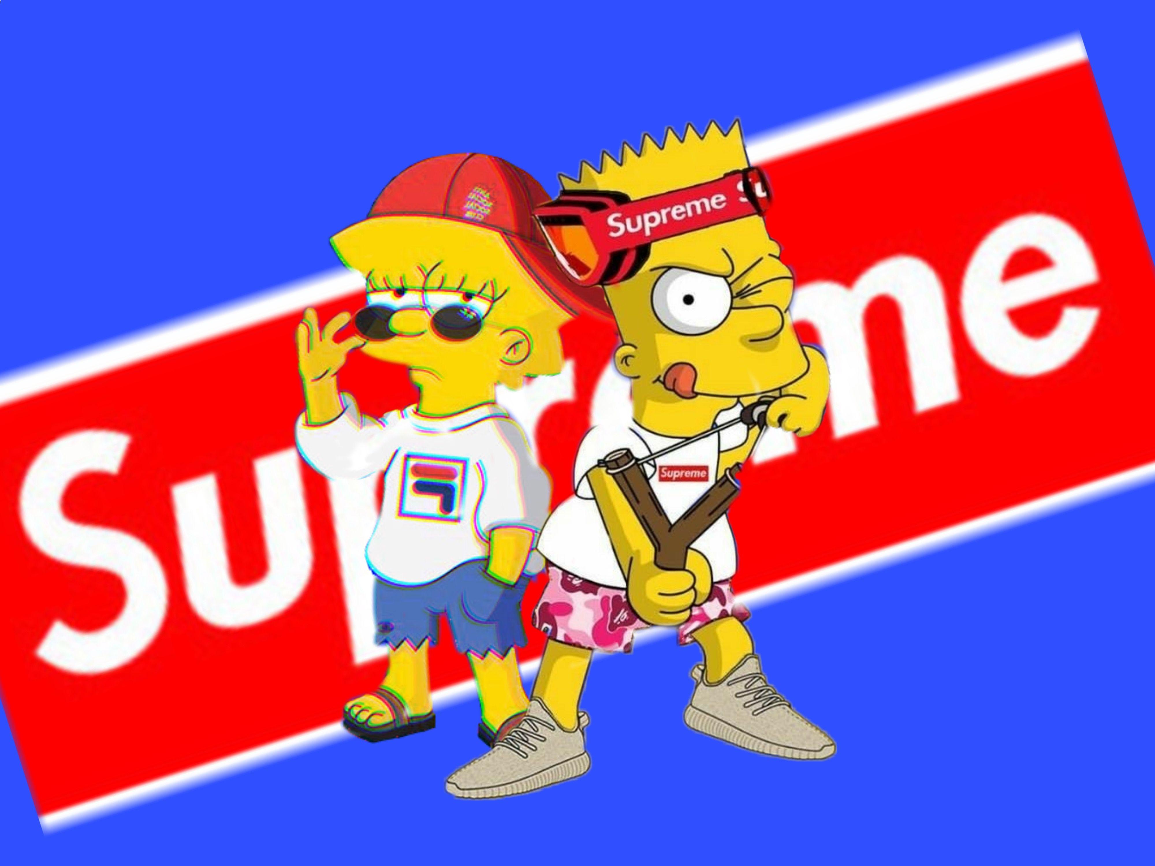 Bart simpson, bart simpsons, supreme, HD phone wallpaper