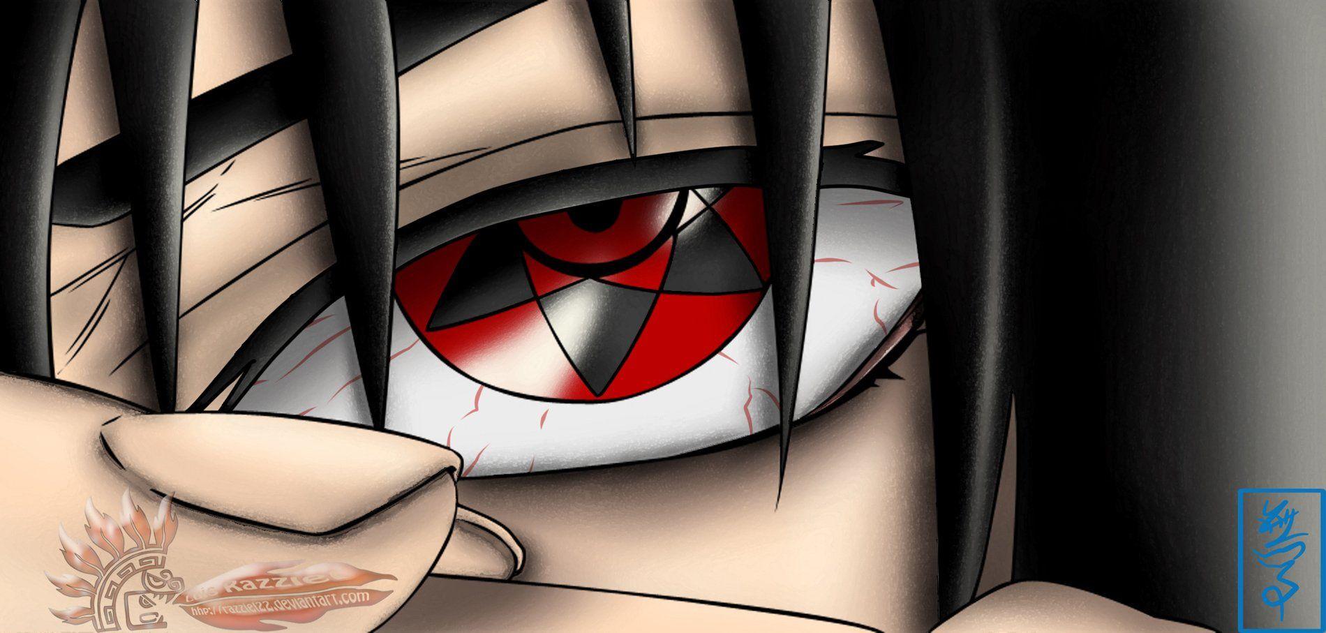 1900x907 Sasuke Eternal Mangekyou Sharingan Wallpaper