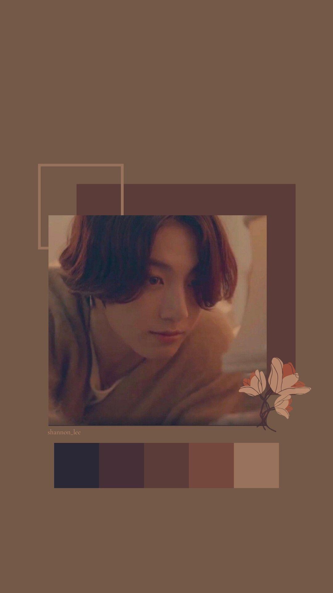 1080x1920 BTS Jungkook Phone Wallpaper 'thinking of you'. Bts aesthetic wallpaper for phone, Dark wallpaper iphone, Brown wallpaper