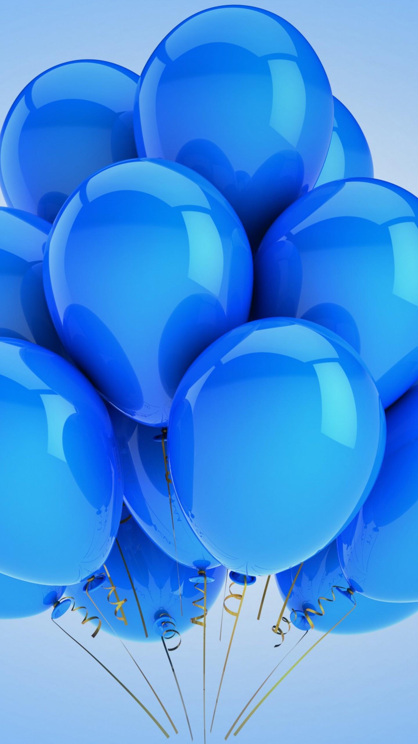 1440x2560 Cute Blue Wallpaper Balloon HD Wallpaper