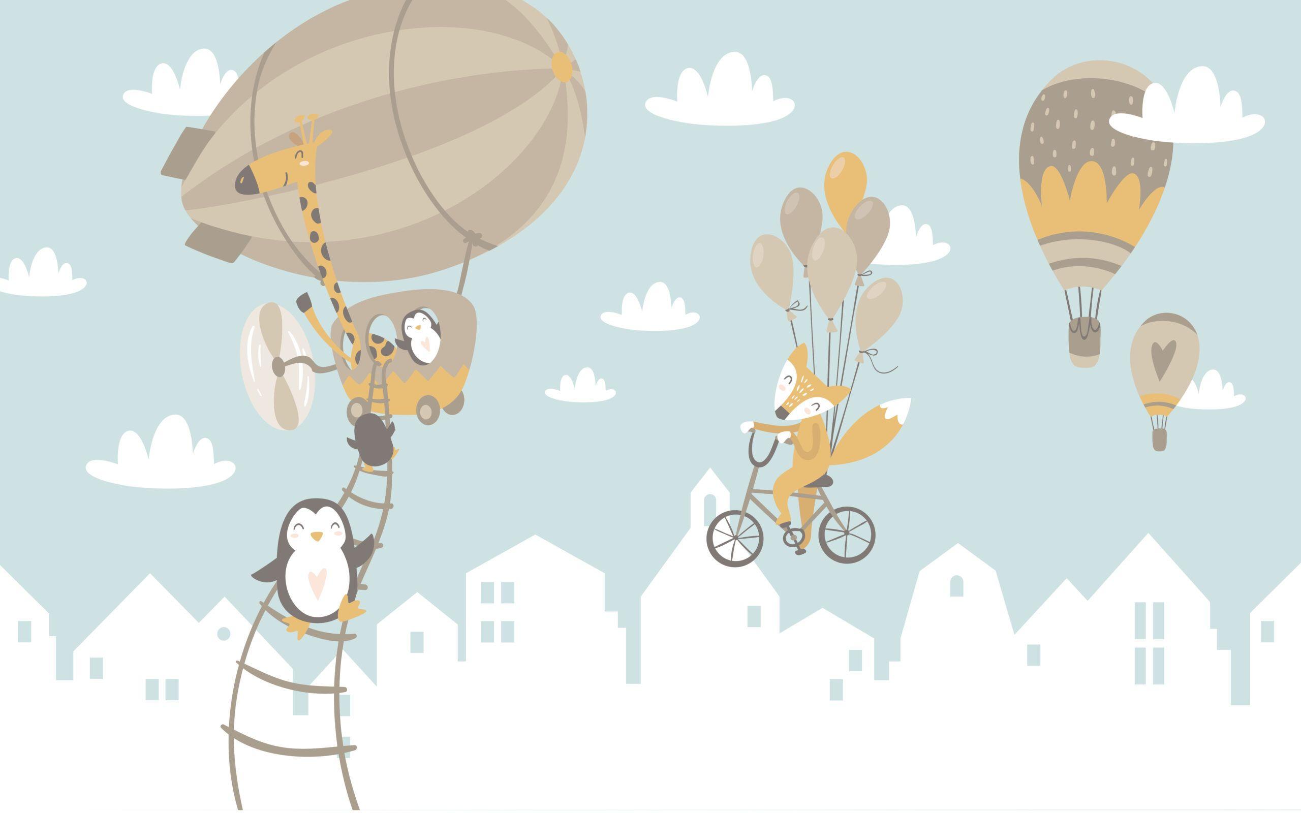 Cartoon Hot Air Balloon Wallpapers - Top Free Cartoon Hot Air Balloon