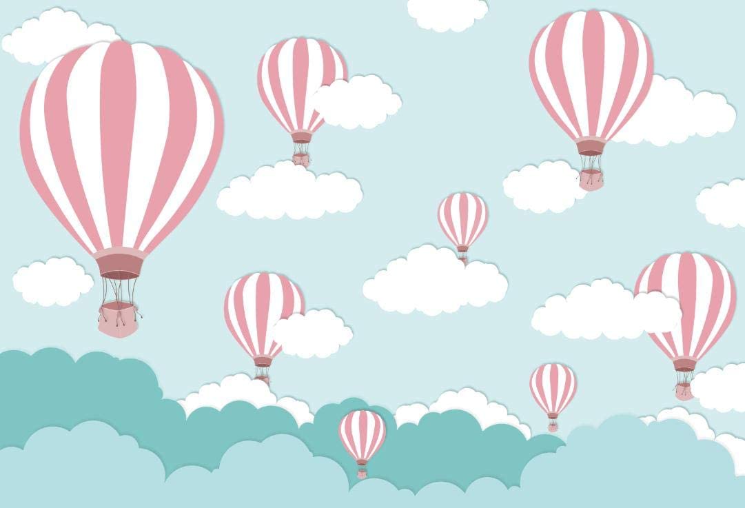 1081x737 Amazon.com : Laeacco Cartoon Cloud With Hot Air Balloons Backdrop 10x8ft Vinyl Photography Background Blue Sky White Cloud Children Photo Backdrop Child Baby Portrait : Camera & Photo