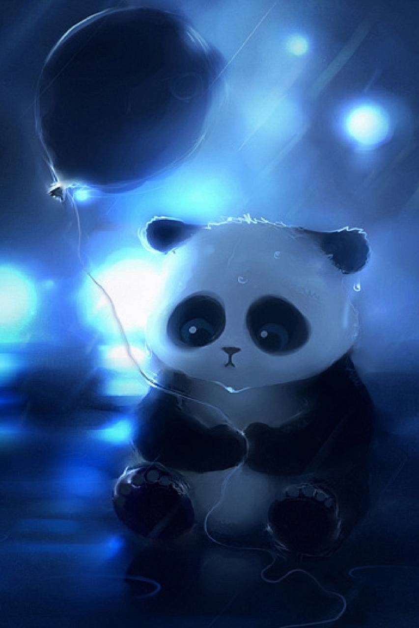 853x1280 Panda Balloon wallpaper