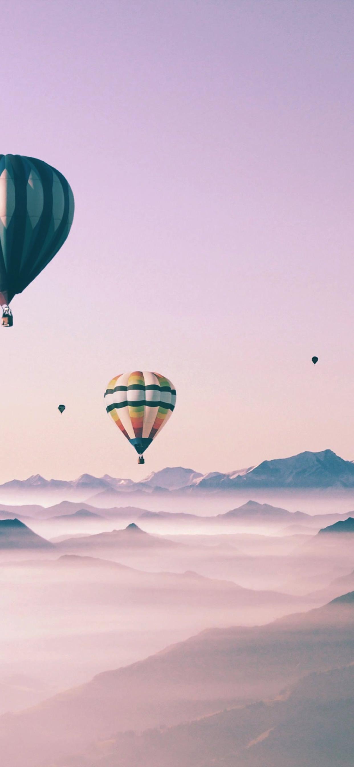 1242x2688 Hot Air Balloon Nature iPhone Xs Max Wallpaper