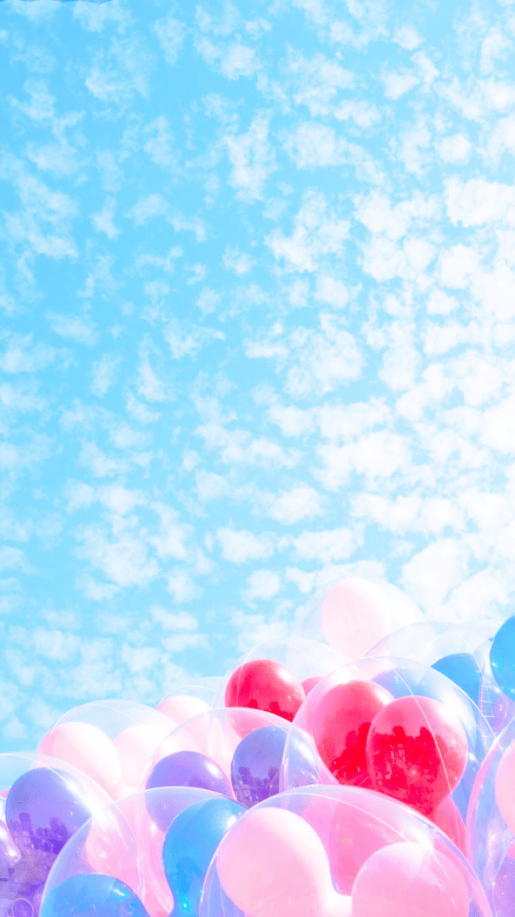 750x1334 iPhone Wallpaper Disney Balloons