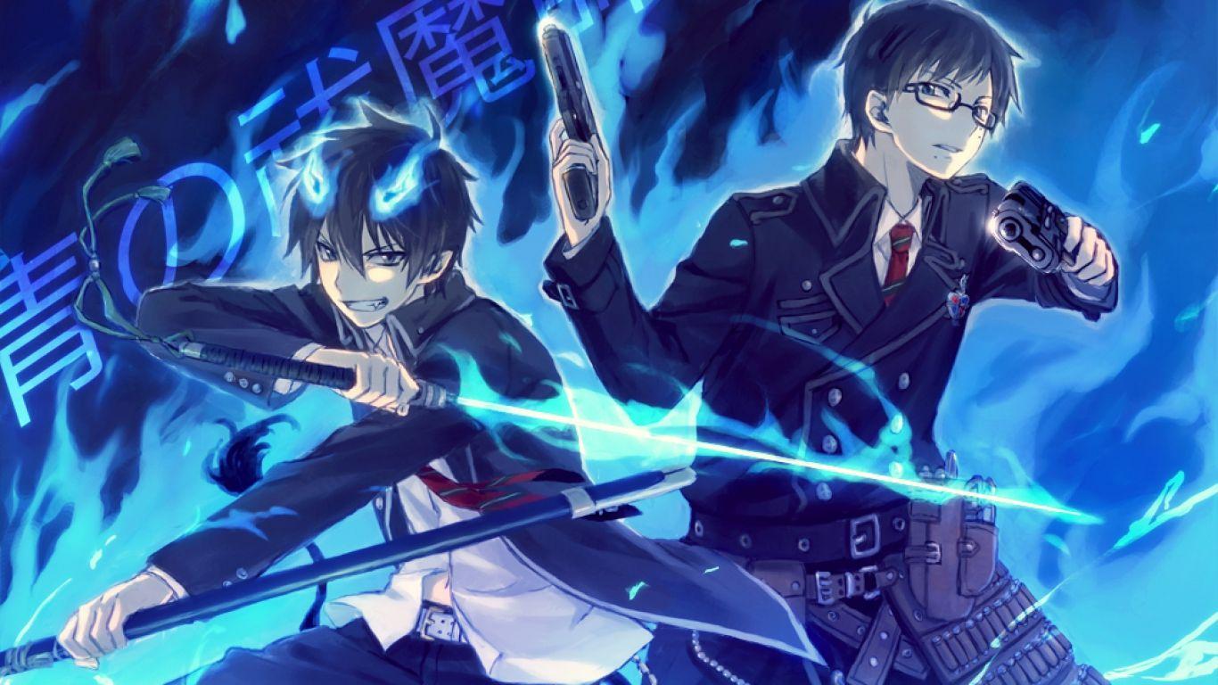 1366x768 Blue Exorcist Background. Blue Exorcist Wallpaper, Ao No Exorcist Wallpaper and Chibi Blue Exorcist Wallpaper