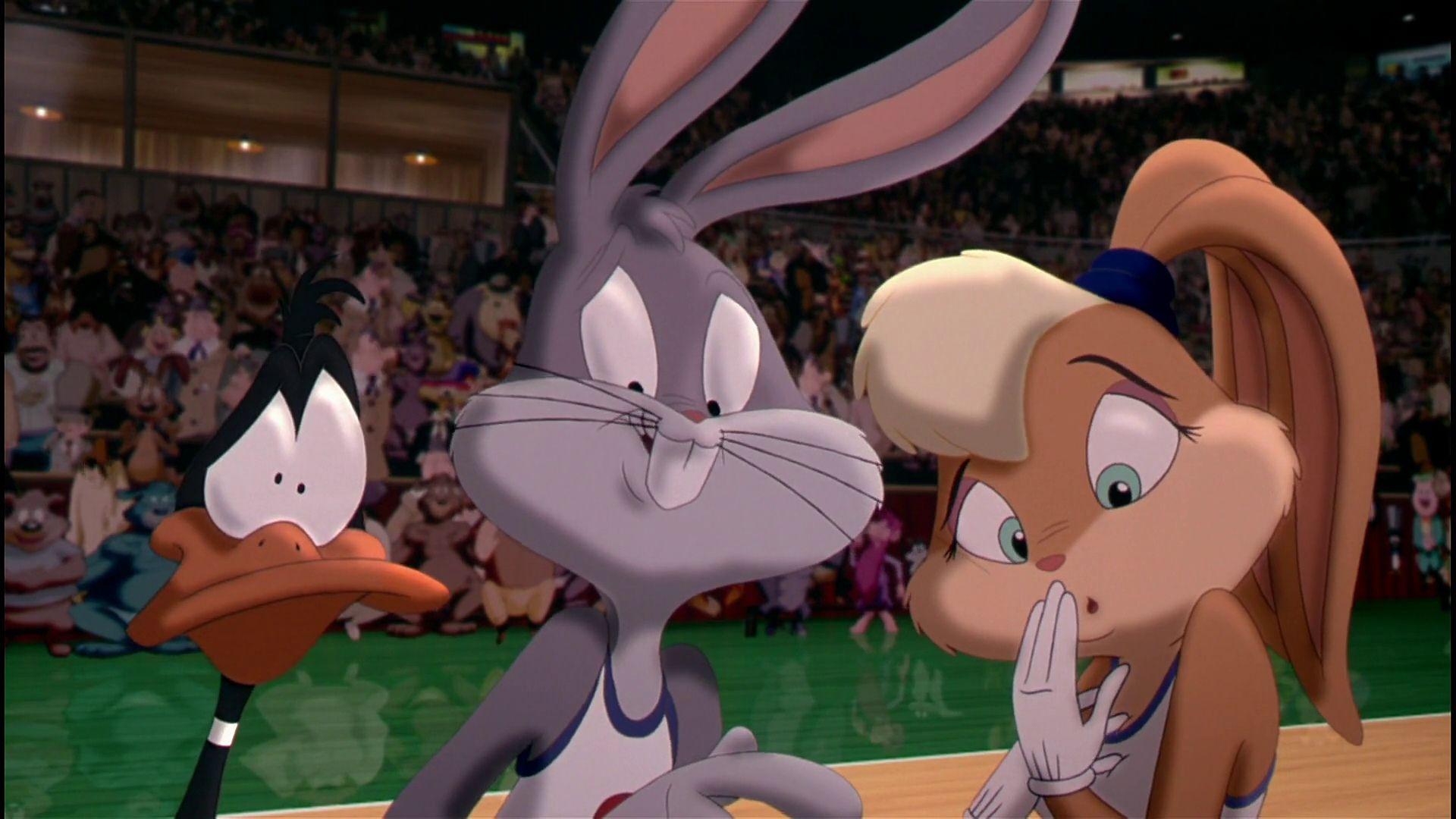 1920x1080 Bugs and Lola Bunny Basketball .