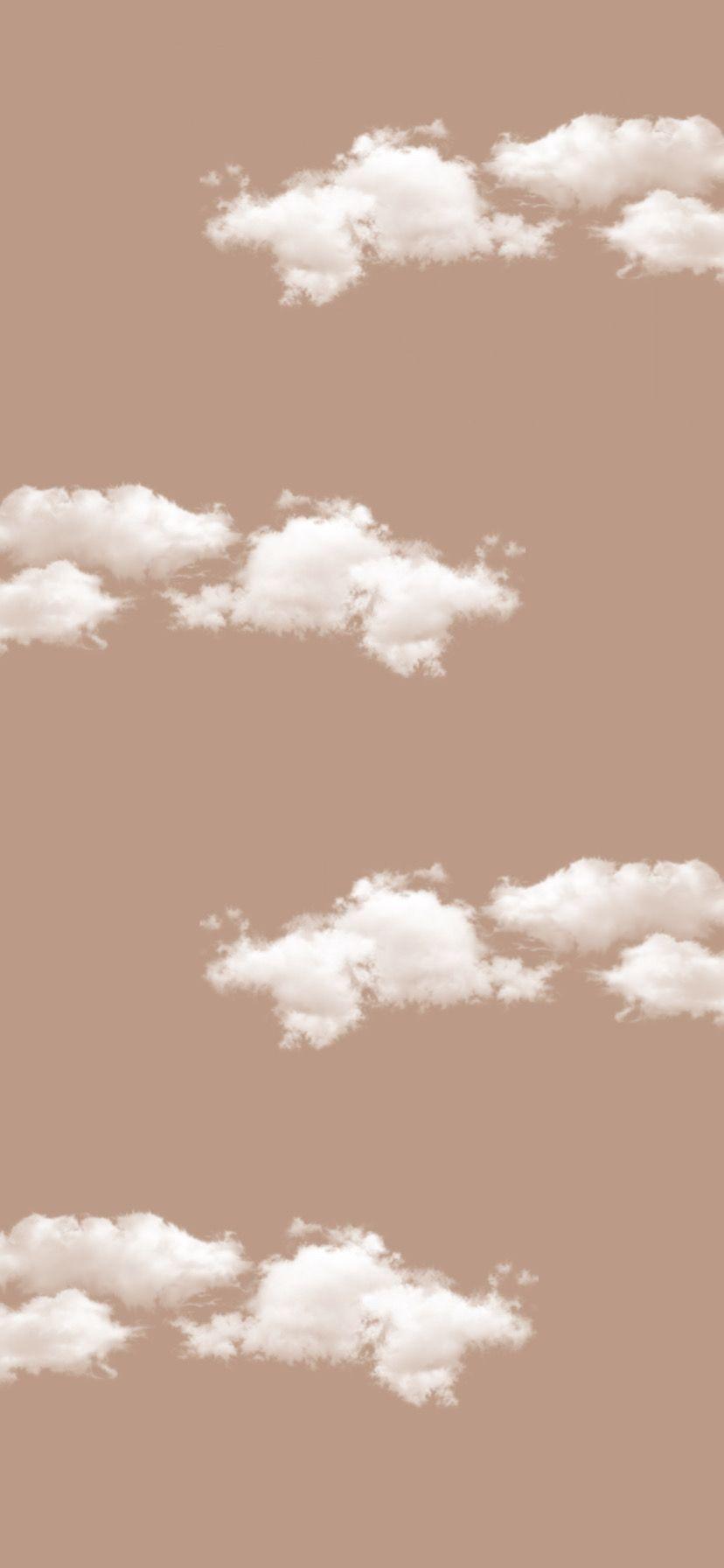 828x1792 Soft Brown Aesthetic Wallpaper Plain .