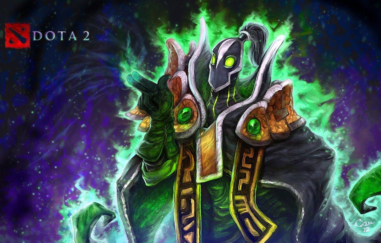 1332x850 Wallpaper art, Dota Rubick, Grand Magus, Cizu image for desktop, section игры