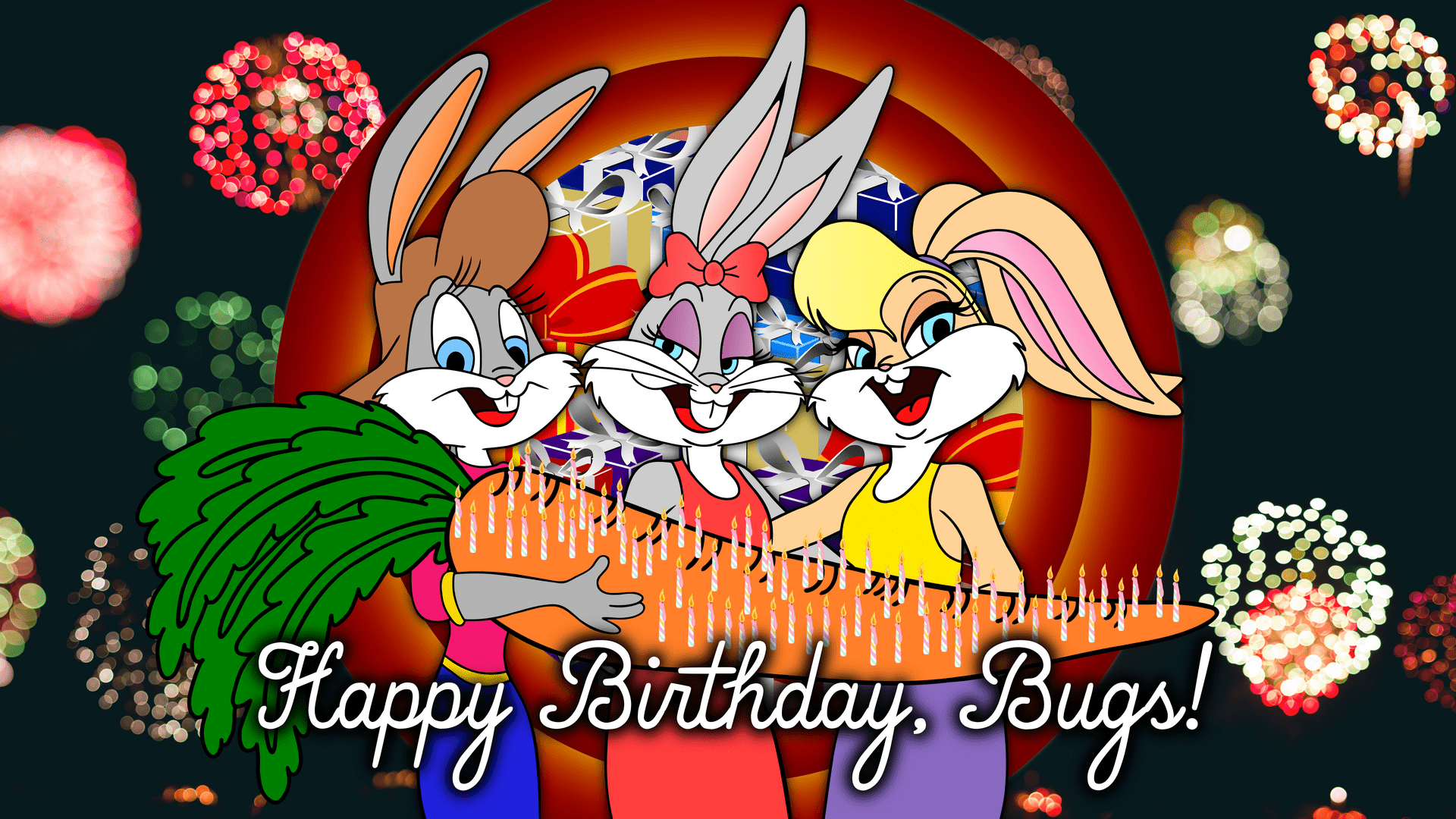 1920x1080 All the girlfriends of Bugs Bunny