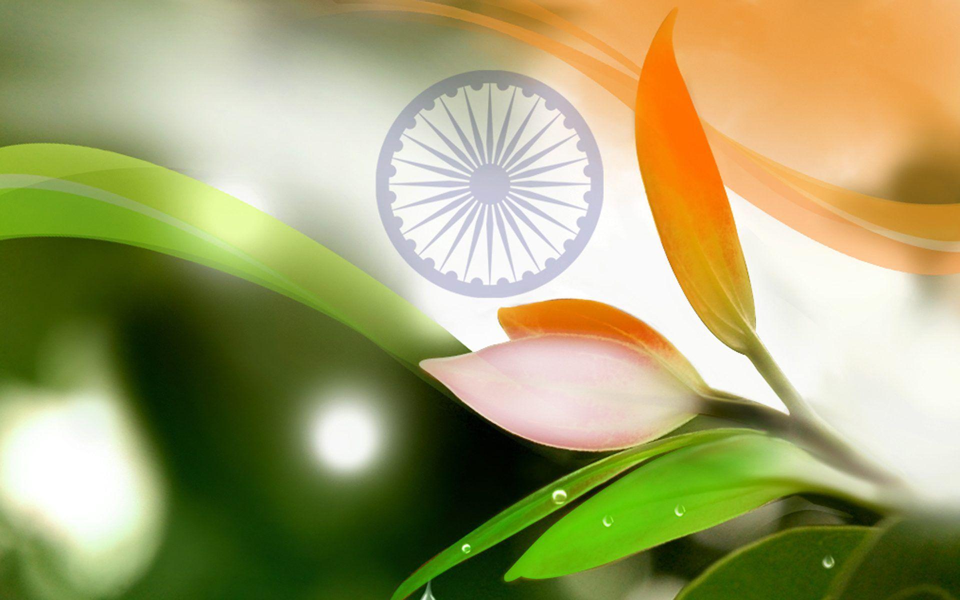 1920x1200 HD Indian Flag Background