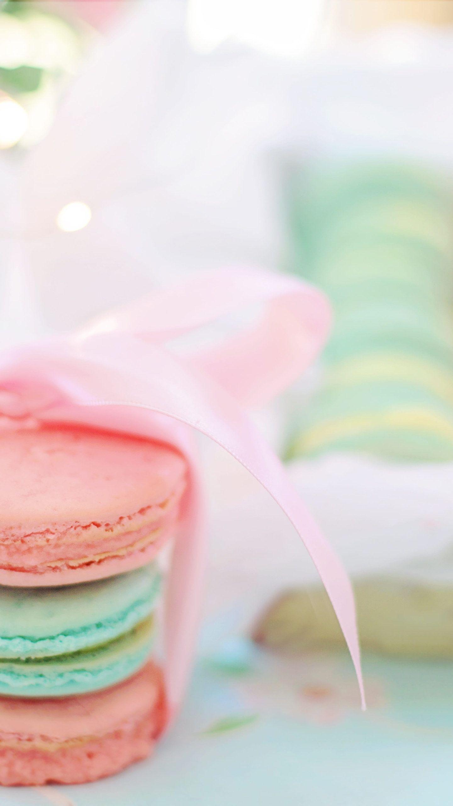 1440x2560 Macarons wallpaper, pink, aqua, pastels, cookies, biscuits, sweet, dessert • Wallpaper For You HD Wallpaper For Desktop & Mobile