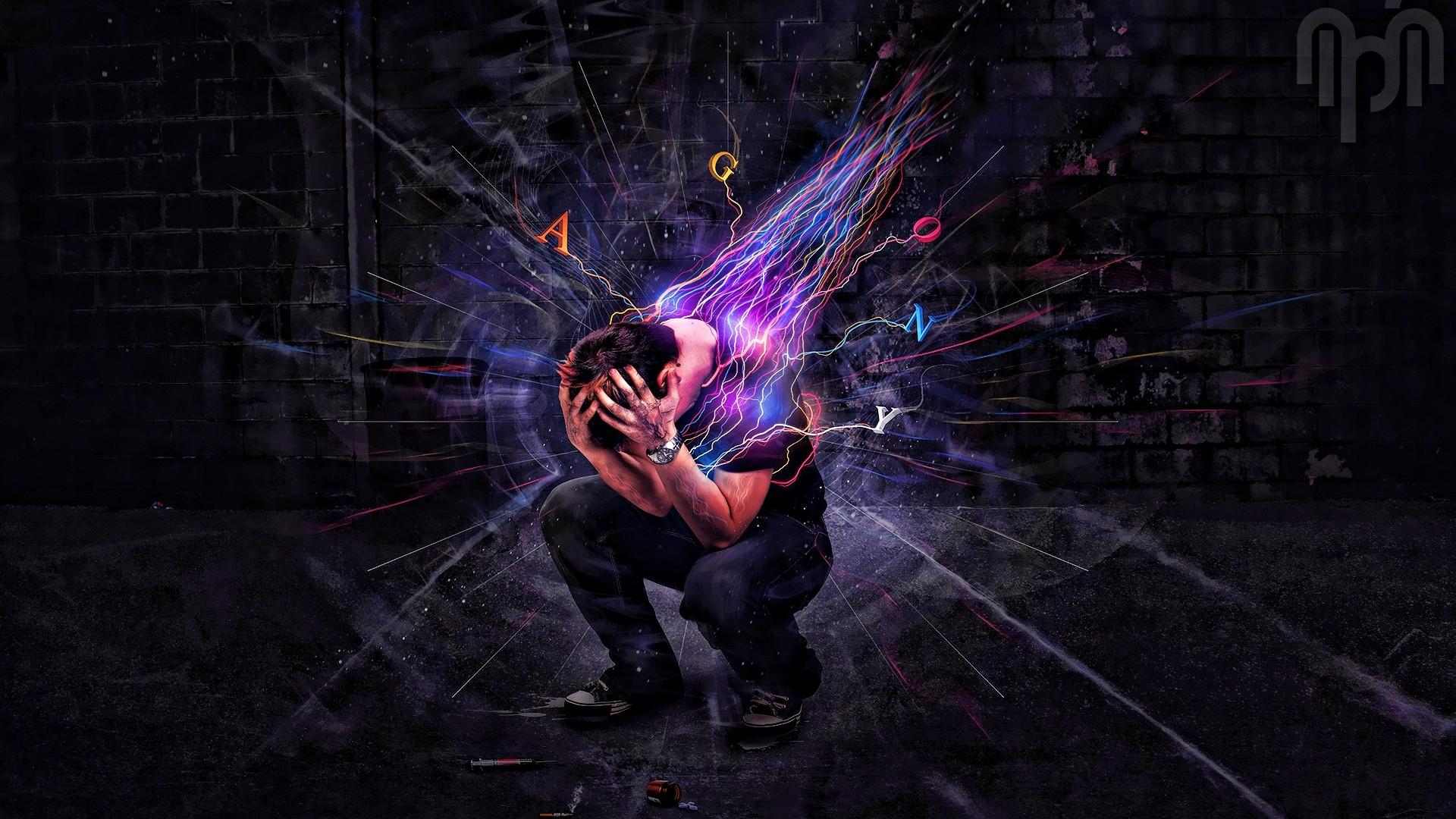 1920x1080 man, emotions, explosion Wallpaper, HD Abstract 4K Wallpaper, Image, Photo and Background