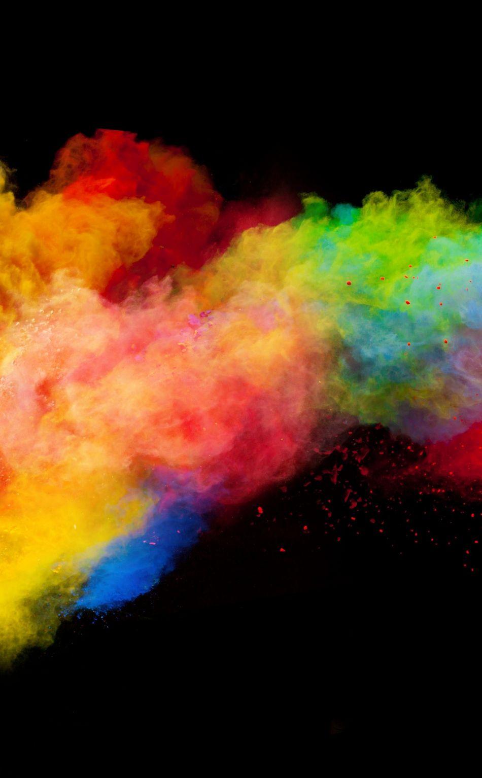 950x1534 Download 950x1534 wallpaper colorful, powder, explosion, iphone, 950x1534 HD image, background, 424