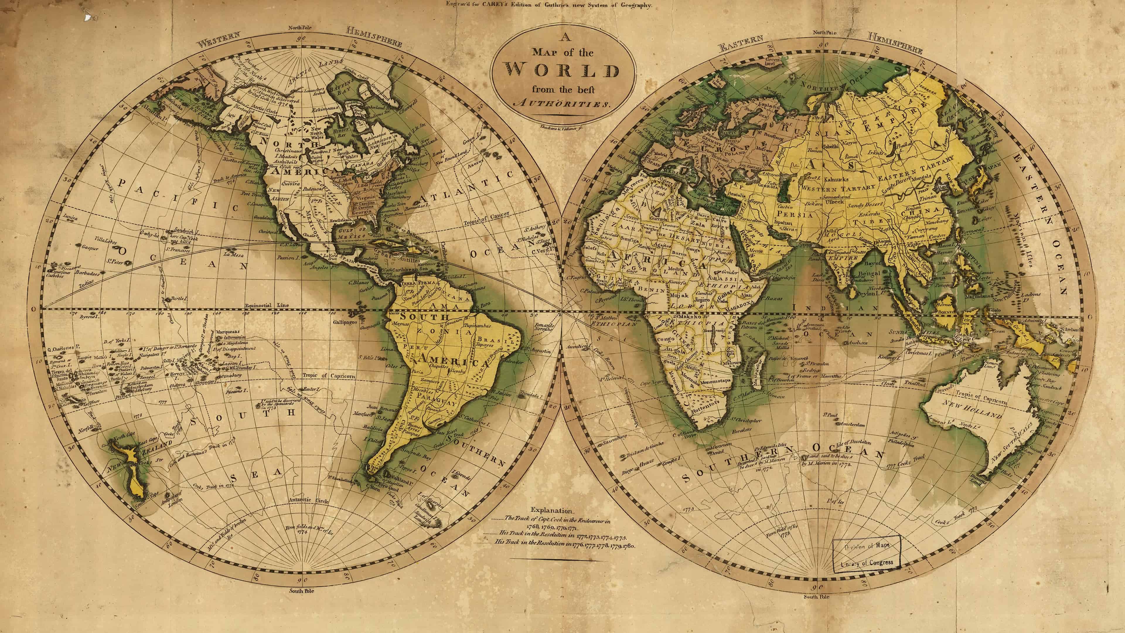 3840x2160 World Map 4K Wallpaper