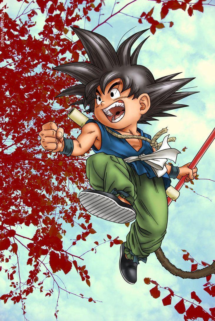 731x1092 Young Goku Wallpaper