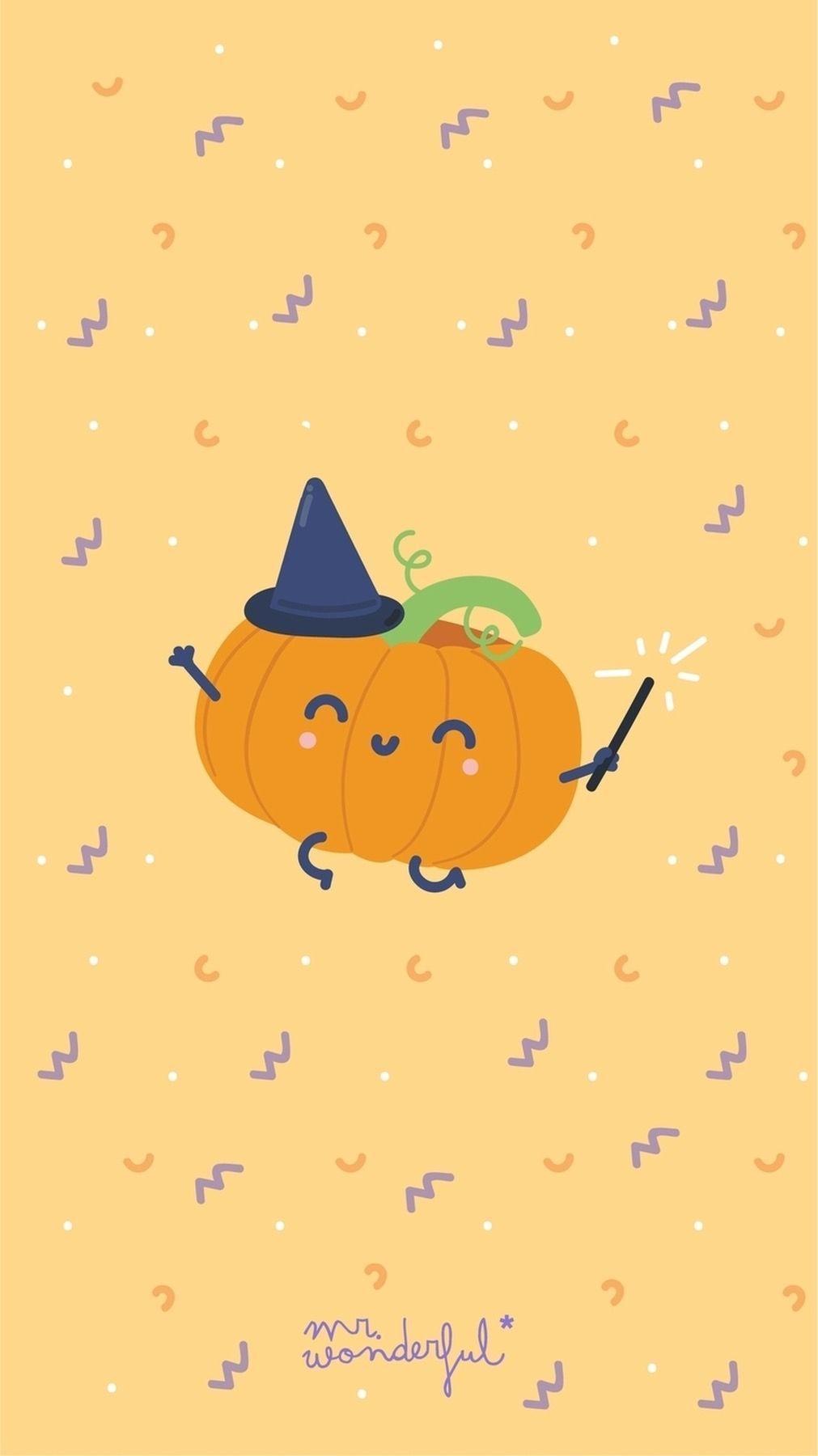 1011x1800 Cute Halloween Wallpaper Free HD Wallpaper